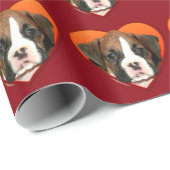 Valentijns blikveld voor hondenpakpapier cadeaupapier (Rol Hoek)