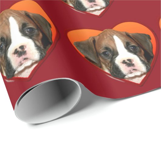 Valentijns blikveld voor hondenpakpapier cadeaupapier (Rol Hoek)