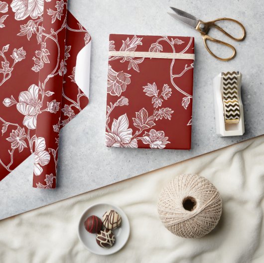 Valentijns Bloemen Cadeaupapier (Crafts)