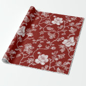 Valentijns Bloemen Cadeaupapier (Uitgerold)