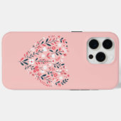 Valentijns Bloemenhart Case-Mate iPhone Case (Achterkant (horizontaal))