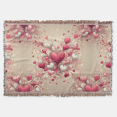 Valentijns Bloemenhart Deken (Voorkant)