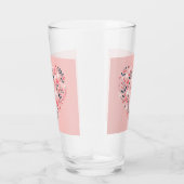Valentijns Bloemenhart Glas (Rechts)