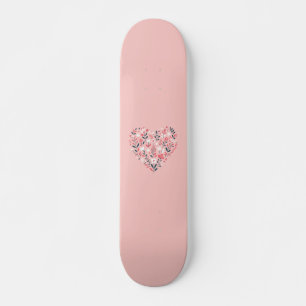 Valentijns Bloemenhart Persoonlijk Skateboard