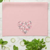 Valentijns Bloemenhart Theedoek (Gevouwen)