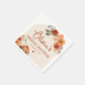 Valentijns Boho Terracotta Pompoen Bruiloft Servet (Hoek)