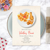 Valentijns Brunch Chicken & Waffles Party Kaart