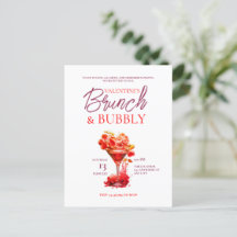 Valentijns Brunch en Bubble Invitation