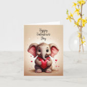 Valentijns cadeaubijschrift kaart (Gele Bloem)