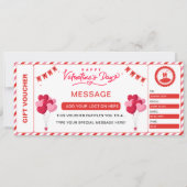 Valentijns cadeaubon voor massage, kaart (Voorkant)