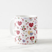 Valentijns Cadeaupapier Koffiemok (Voorkant links)