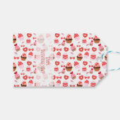 Valentijns Cadeautag Sweets and Hearts Cadeaulabel (Voorkant (Horizontaal))