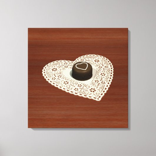 Valentijns chocolade canvas afdruk (Voorkant)