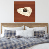 Valentijns chocolade canvas afdruk (Insitu (Slaapkamer))
