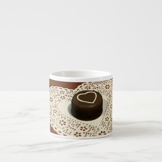 Valentijns chocolade espresso kop (Voorkant)