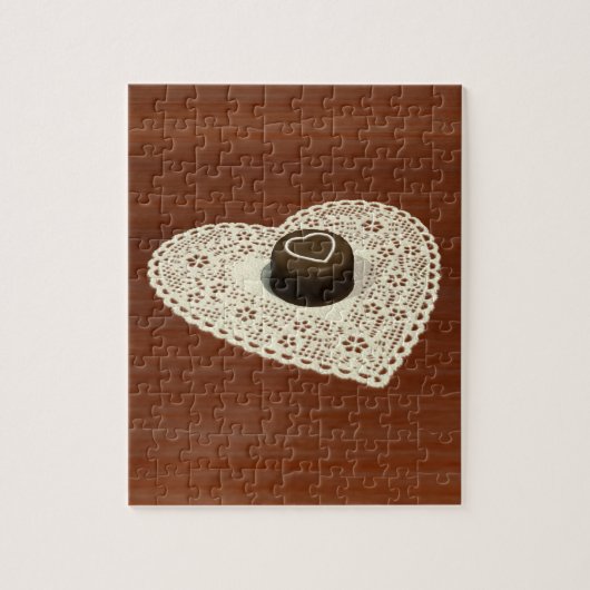 Valentijns chocolade legpuzzel (Verticaal)