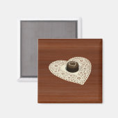 Valentijns chocolade magneet (Voorkant / Achterkant)