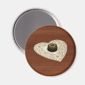 Valentijns chocolade magneet (Voorkant / Achterkant)