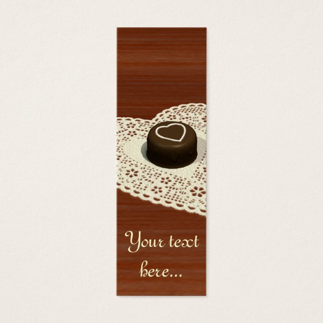 Valentijns chocolade mini visitekaartjes (Voorkant)