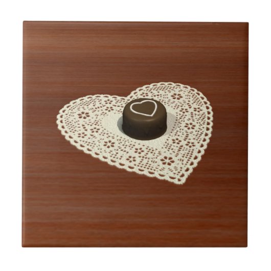 Valentijns chocolade tegeltje (Voorkant)
