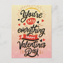 Valentijns citaat "Je bent mijn alles" Briefkaart