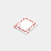 Valentijns Cute Red Hearts Confetti Lijst Post-it® Notes (Schuin)
