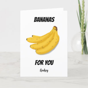 Valentijns Dag Kaart Bananen Voor Jou