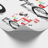 Valentijns dameskappen voor persoonlijk gebruik cadeaupapier (Hoek)