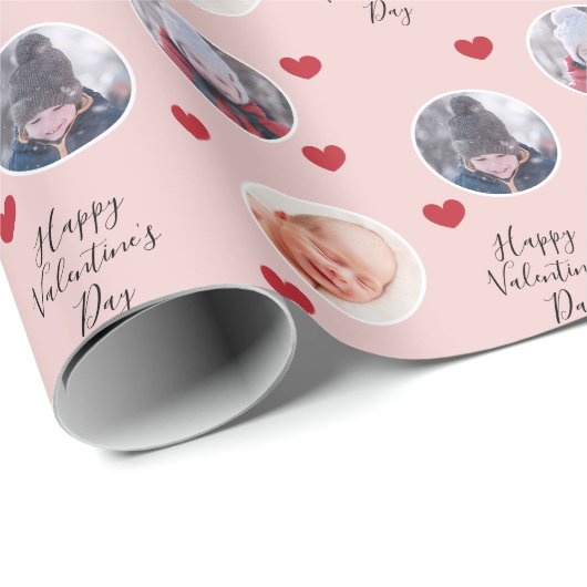 Valentijn's Day aangepaste foto Cadeaupapier (Rol Hoek)