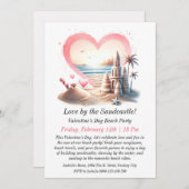  Valentijn's Day Beach Party Kaart (Voorkant / Achterkant)