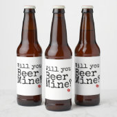 Valentijn's Day bierlabels cadeau voor hem Bier Etiket (Flessen)