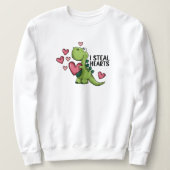 Valentijn's Day Dino shirt, Valentijns's geschenk Trui (Design voorkant)