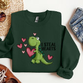 Valentijn's Day Dino shirt, Valentijns's geschenk Trui
