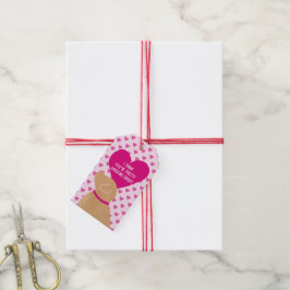Valentijn's Day Doggone Groot Gift Label Cadeaulabel
