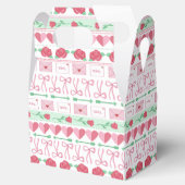 Valentijn's Day Fair Isle Geïnspireerd Roze en Gro Bedankdoosjes (Geopend)