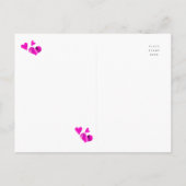 Valentijn's Day Foto Bold XOXO Modern Hearts Feestdagenkaart (Achterkant)