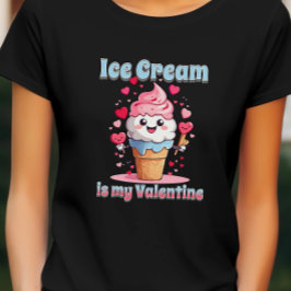 Valentijn's Day Funny Kawaii Ice Cream Cone T-shirt