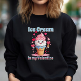 Valentijn's Day Funny Kawaii Ice Cream Cone Trui