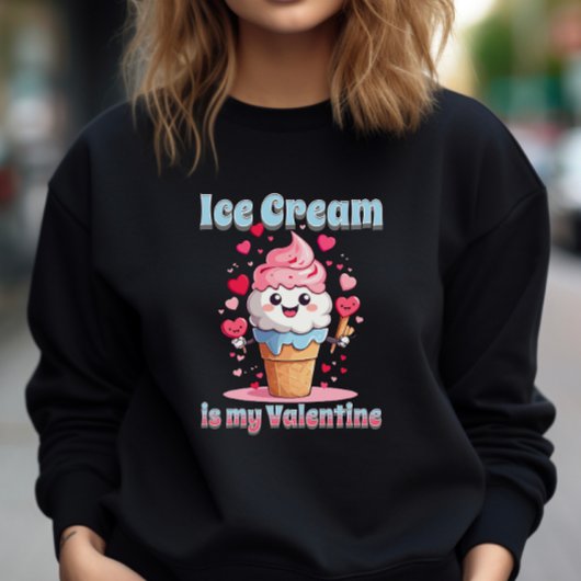 Valentijn's Day Funny Kawaii Ice Cream Cone Trui