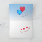 Valentijn's Day Gevouwen Wenskaart Kaart (Binnen)