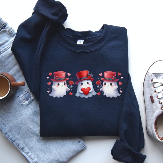 Valentijn's Day Ghost shirt, boe Valentijns's gesc Trui