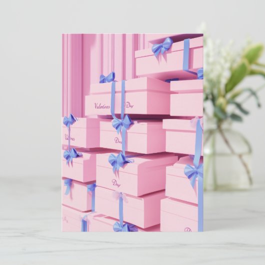 Valentijn's Day Gift Extravaganza Kaart (Staand voorkant)