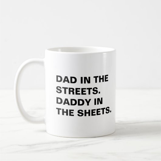 Valentijn's Day Gift, Grappige Mok voor Hem, Papa (Links)
