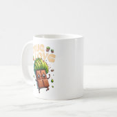 Valentijn's Day Grappige kawaii pistache chocolade Koffiemok (Voorkant links)