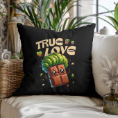 Valentijn's Day Grappige kawaii pistache chocolade Kussen