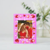 Valentijn's Day Hearts Briefkaart (Staand voorkant)