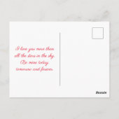 Valentijn's Day Hearts Briefkaart (Achterkant)