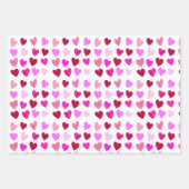 Valentijn's Day Hearts Inpakpapier Vel (Voorkant)