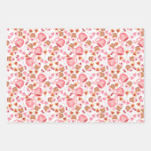 Valentijn's Day Love Hearts Pink Inpakpapier Vel (Voorkant 2)