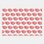 Valentijn's Day Love Wrapping Paper Set of 3 (Voorkant)